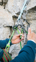 Edelrid Giga Jul guide-mode enables swift abseiling and doubled rope belaying