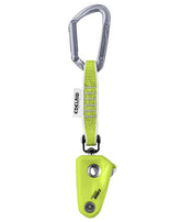 EDELRID Ohm II fuse device installed on the first hook for easier setup