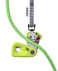 EDELRID Ohm II secure locking system reduces accidental opening during climbs.