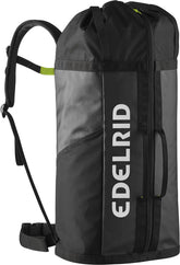 EDELRID Pit backpack front view shows 35L capacity for day crag use.