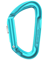 EDELRID Pure Slider with slide gate closure for quick clipping and rope wear protection.