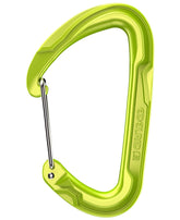 EDELRID Pure Wire carabiner nose geometry enables fast secure connections during climbs.