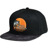EDTREK Outdoorsman snapback front embroidery showcases bass master design for bold outdoor style.