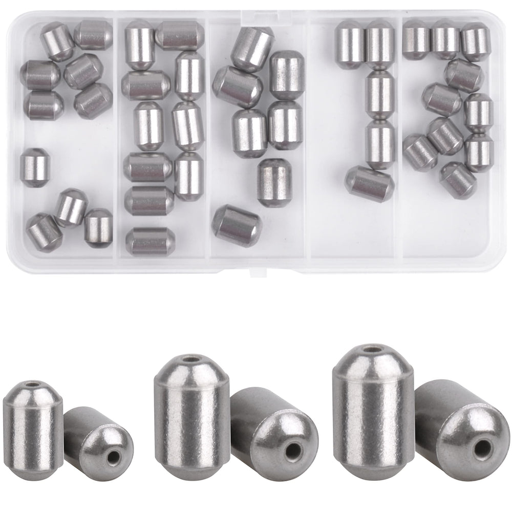 Egg Sinkers Kit 42pcs, 1/8 oz weight close-up