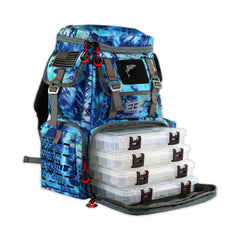 Ego Kryptek Tactical Tackle Box Backpack front view showing rugged 1000D nylon.