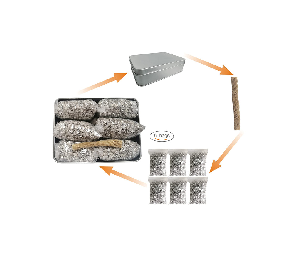 egreen magnesium fire starter bags ready to spark quickly
