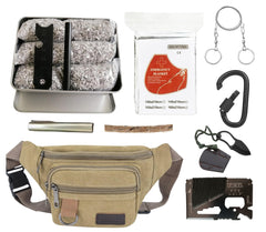 eGreen Survival Fire Starter Kit, all-in-one setup for quick campfires and emergencies.