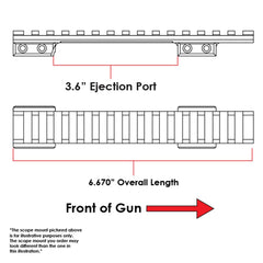 EGW HD CZ 550 mount rail detail, 20 MOA elevation for longer-range shots