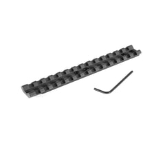 EGW Mossberg late-model rail mount enables versatile picatinny accessory mounting.