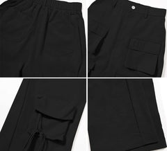 EHYFFYH elastic-waist cargo pants, comfortable for hiking and all-day wear.