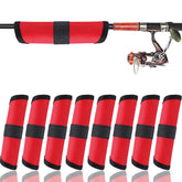 Eight 6-inch lure covers displayed to fit most lures