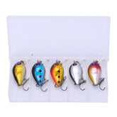 EIMSOAH mini lure with 3D eyes entices bass and trout with realistic shine.