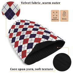 Eionryn Patriotic Beanie cuff detail highlights adjustable warmth for all head sizes