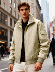 Eisctnd men's winter jacket inner zip pockets showcase organized storage.