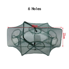 Ejoyous 6-hole cast net folded for compact transport.