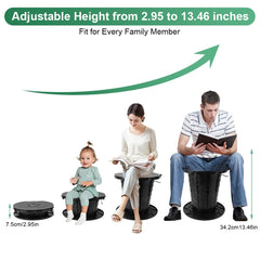 Ejoyous portable toilet height adjustment for personalized comfort on the go.