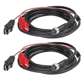 Two 10-foot electric fishing reel power cables displayed side by side