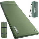 Elegear self-inflating sleeping pad close-up of memory foam surface for hotel-grade comfort.