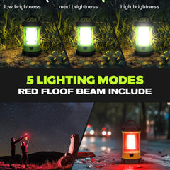 Elesall camping-lantern 5 modes for versatile night lighting on trips.