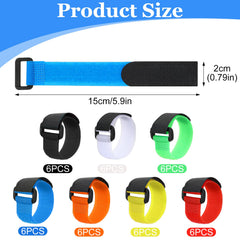 Assorted colors ElevateTech fishing rod straps 42 pcs