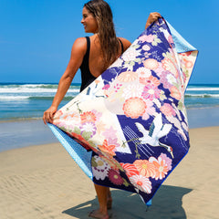Elite Trend Quick Dry Towel back design showing dual-tone style