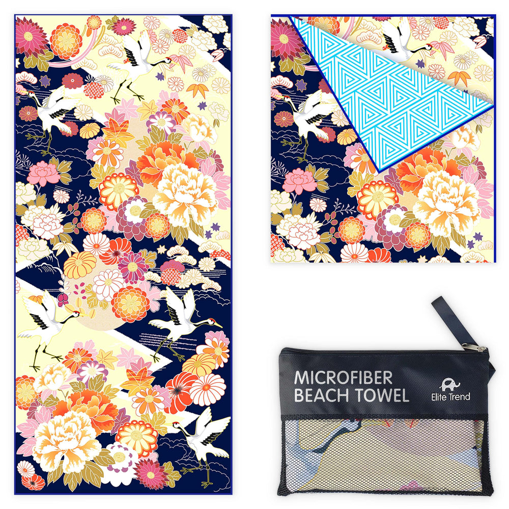Elite Trend Quick Dry Towel front design for stylish beach lounging and drying