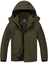 ELLSWOS men's raincoat close-up of waterproof fabric for rugged weather protection.