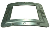 Elusive Wildlife curved radius sight glass on a 55-gallon feeder, clear view of feed level
