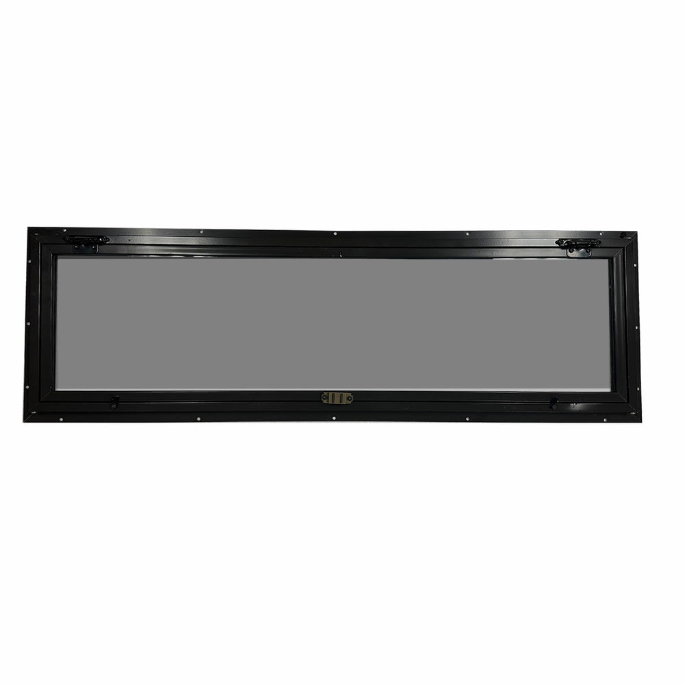 Elusive Wildlife Original Deer Blind Window glass pane delivers clear visibility in harsh weather.