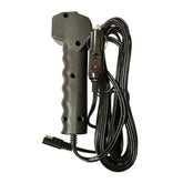 Elusive Wildlife Road Feeder Hand Control front view showing in-cab dispensing capability.