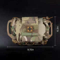 Emblem Outdoor MOLLE-ready design enables secure attachment to gear and packs