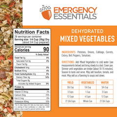 Seven-vegetable mix showcases vibrant color for future stews and stir-fries.