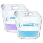 Emergency Zone 4L ultralight water pouch filled for emergency hydration on the go.