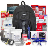 Emergency Zone Essentials 72-hour backpack exterior ready for rapid disaster response and peace of mind.