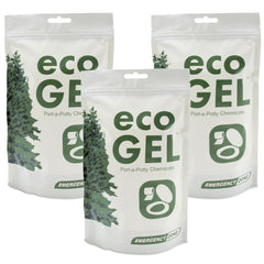 Emergency Zone Eco Gel Porta Potty chemicals pack for mess-free camping waste management.