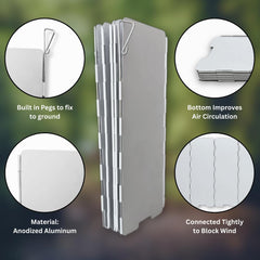 Emergency Zone windscreen shows eight panels expanding coverage around a stove.