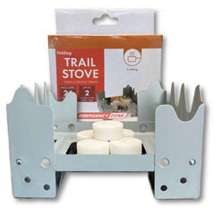 Emergency Zone folding stove showcases a compact design ideal for backpacking