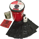 Emergency Zone Honey Bucket Toilet complete set shows portable sanitation for emergencies