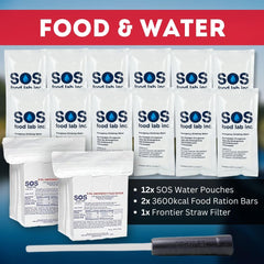 Emergency Zone sos-food-rations with long shelf life and calorie-dense options.