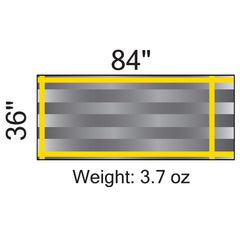 Emergency Zone thermal bivy bag spread open showing compact shelter for hiking or roadside emergencies.