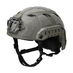 EmersonGear Fast SF helmet front view showing headset-ready cutout for easy wear