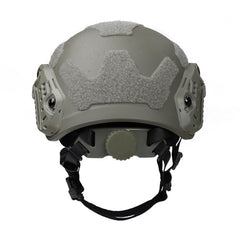 Emersongear Fast SF helmet headset compatibility image emphasizes comms access during operations.