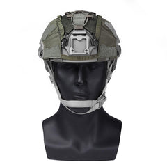 Emersongear OC A4 helmet cover back view highlights weight balance pocket and secure fit