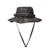 EMERSONGEAR tactical boonie hat front view shows camouflage-ready silhouette for outdoor use