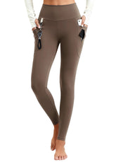 Emlovm fleece-lined leggings outer view showing winter warmth for cold-weather hikes