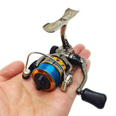 EMMRAGNO Mini 100 aluminum spool and metal body close-up