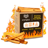 ENERGITA fatwood fire-starter sticks bulk box for reliable year-round fire starting.