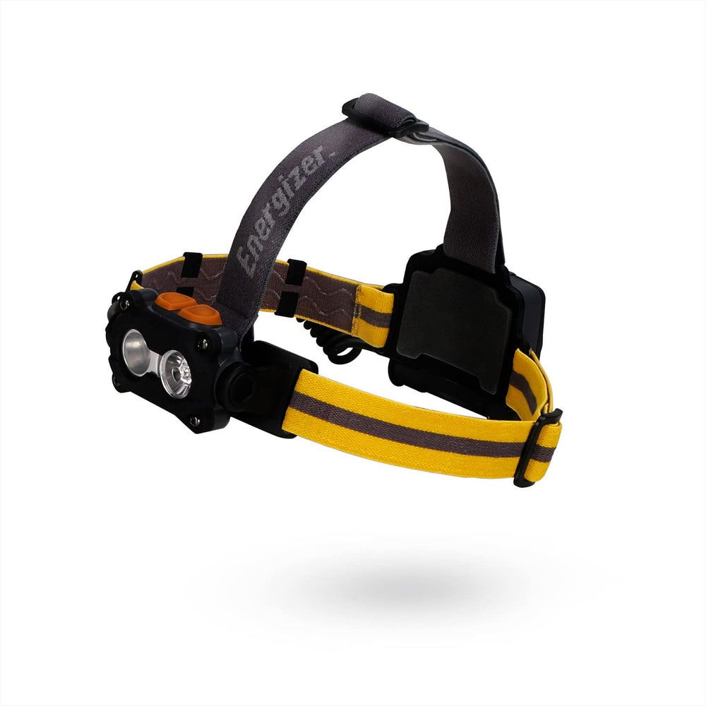 Energizer Hardcase Headlamp shows 100m beam distance for distant tasks