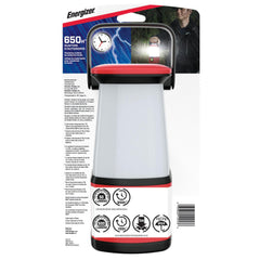 Energizer 360 Pro lantern outdoors for campsite illumination at night