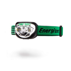 Energizer Vision headlamp turned on for hands-free night activities